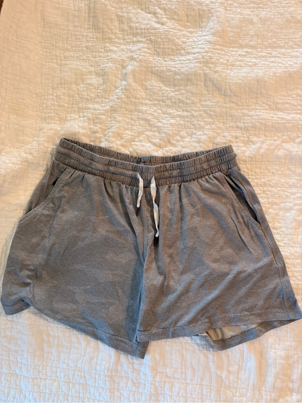 Pacific Trail Heather Gray Athletic Drawstring Shorts
